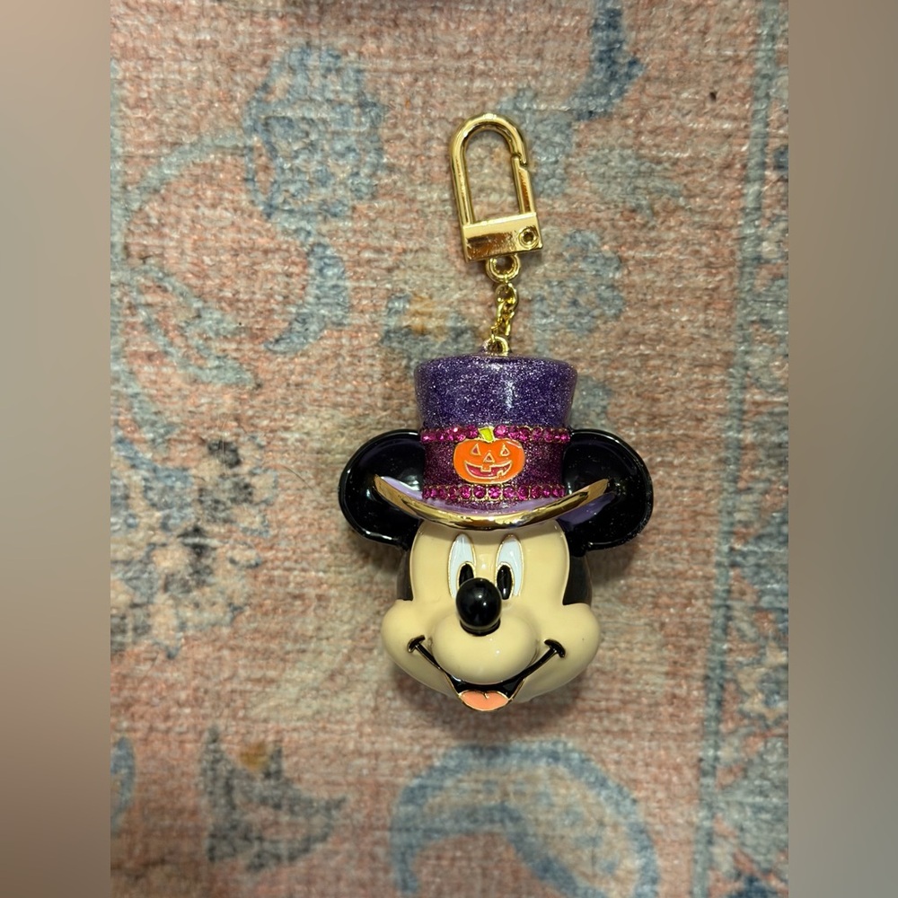 Disney X Baublebar Mickey Mouse 3D Head Halloween Purple Hat Bag Charm/KeyChain - Picture 4 of 10